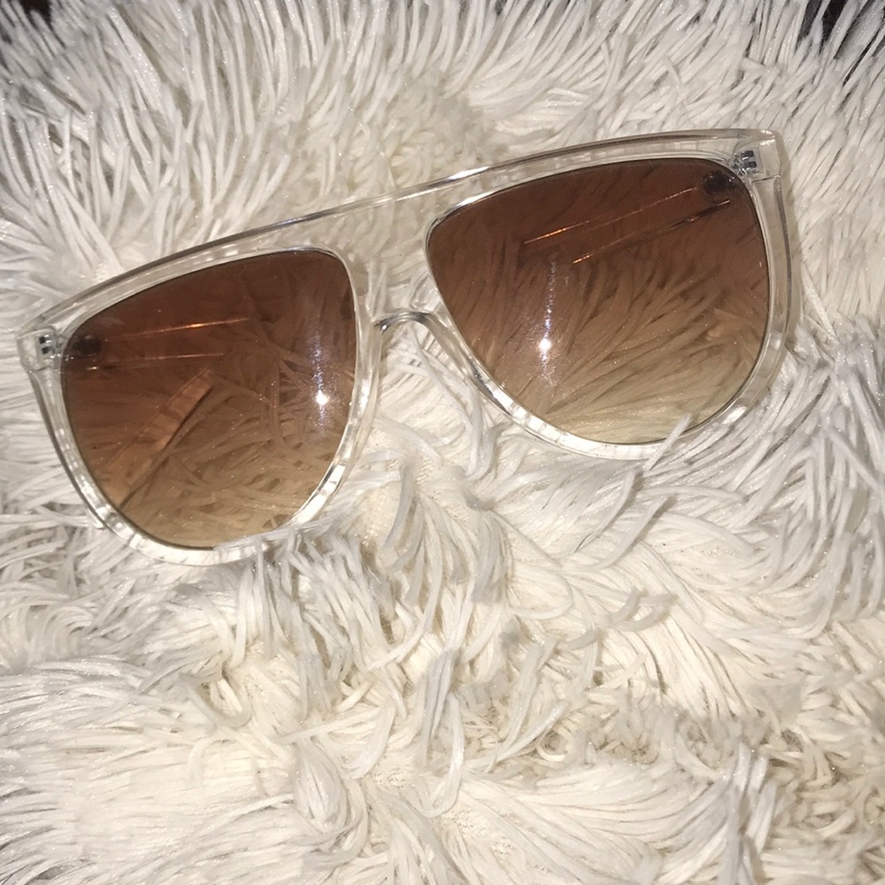 Clear frame sunglasses